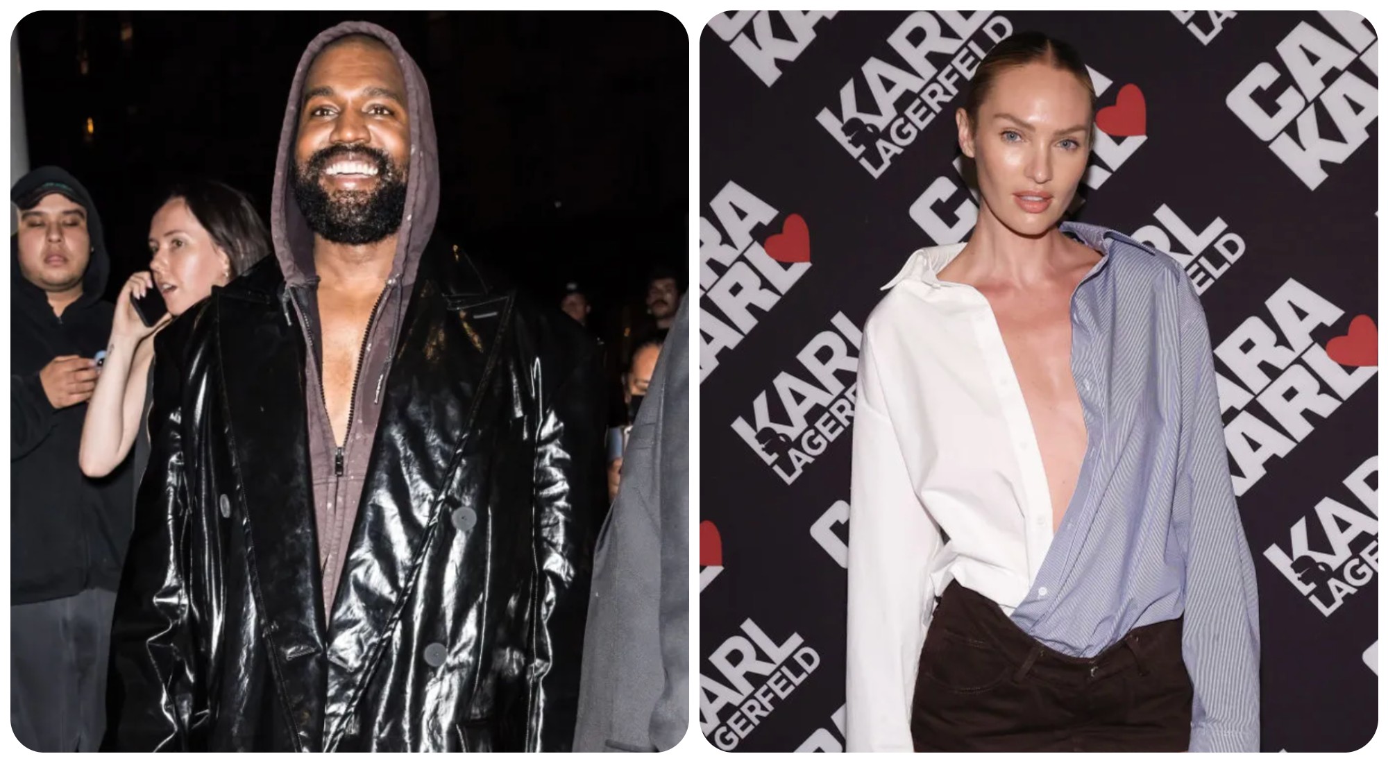 Kanye West and Candice Swanepoel