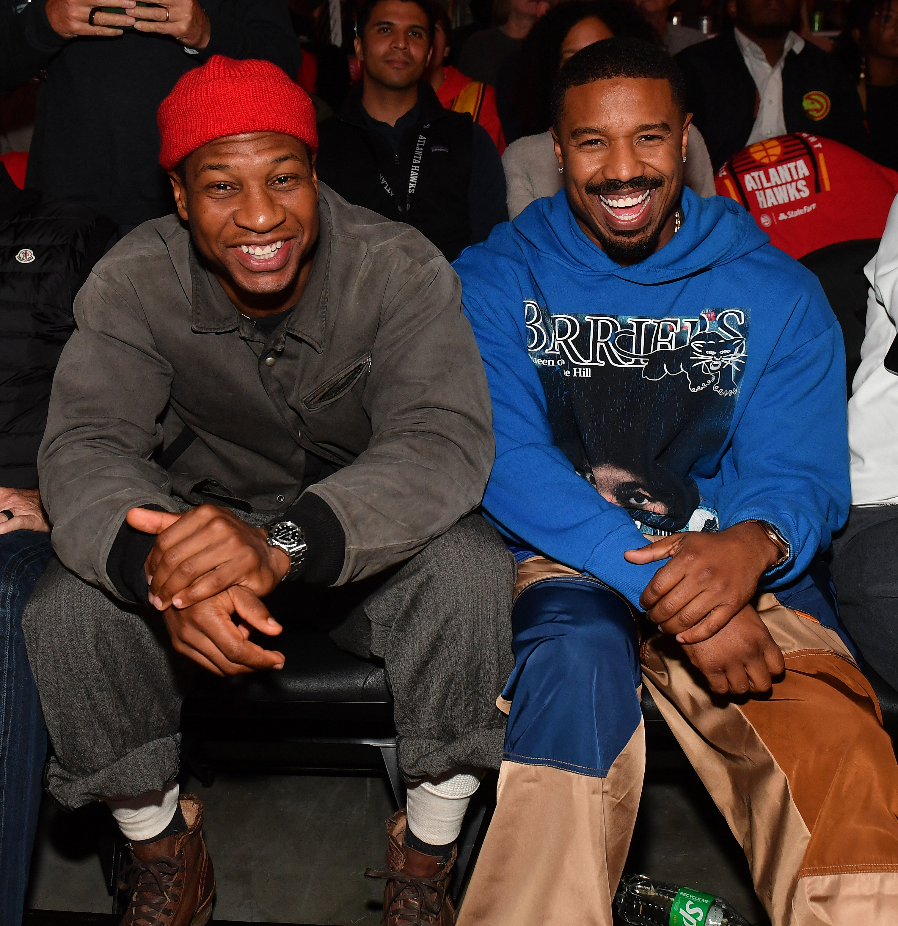 Celebrities Attend Houston Rockets v Atlanta Hawks