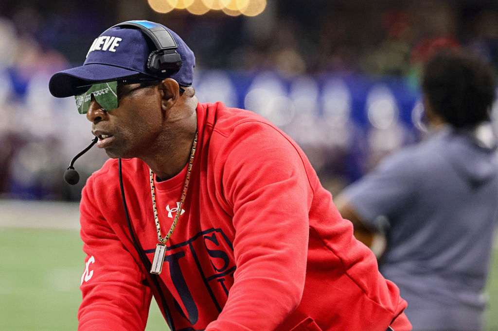 Jackson State University Coach Deion Sanders at Celebration Bowl