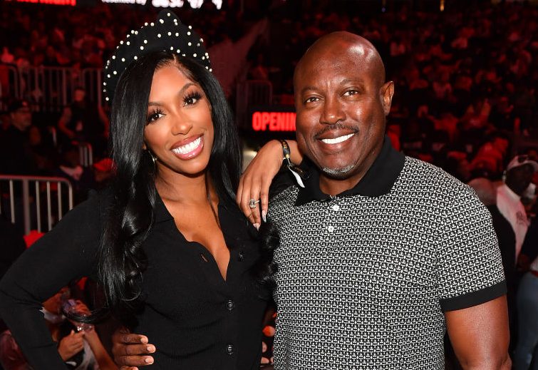 Celebrities Attend Houston Rockets v Atlanta Hawks