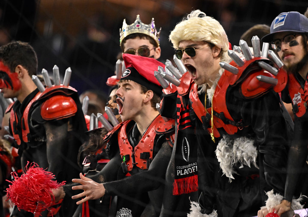 Georgia Bulldogs defeated the TCU Horned Frogs 65-7 to win the CFP National Championship Football game at SoFi Stadium in Inglewood.