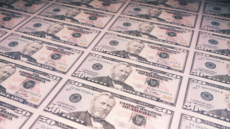 50$ american money printing house