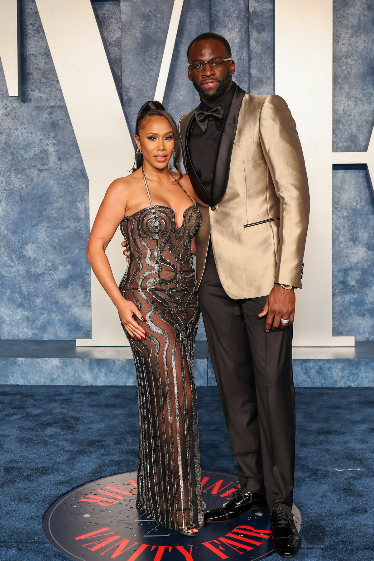 Hazel Renee and Draymond Green 2023 Vanity Fair Oscars Party