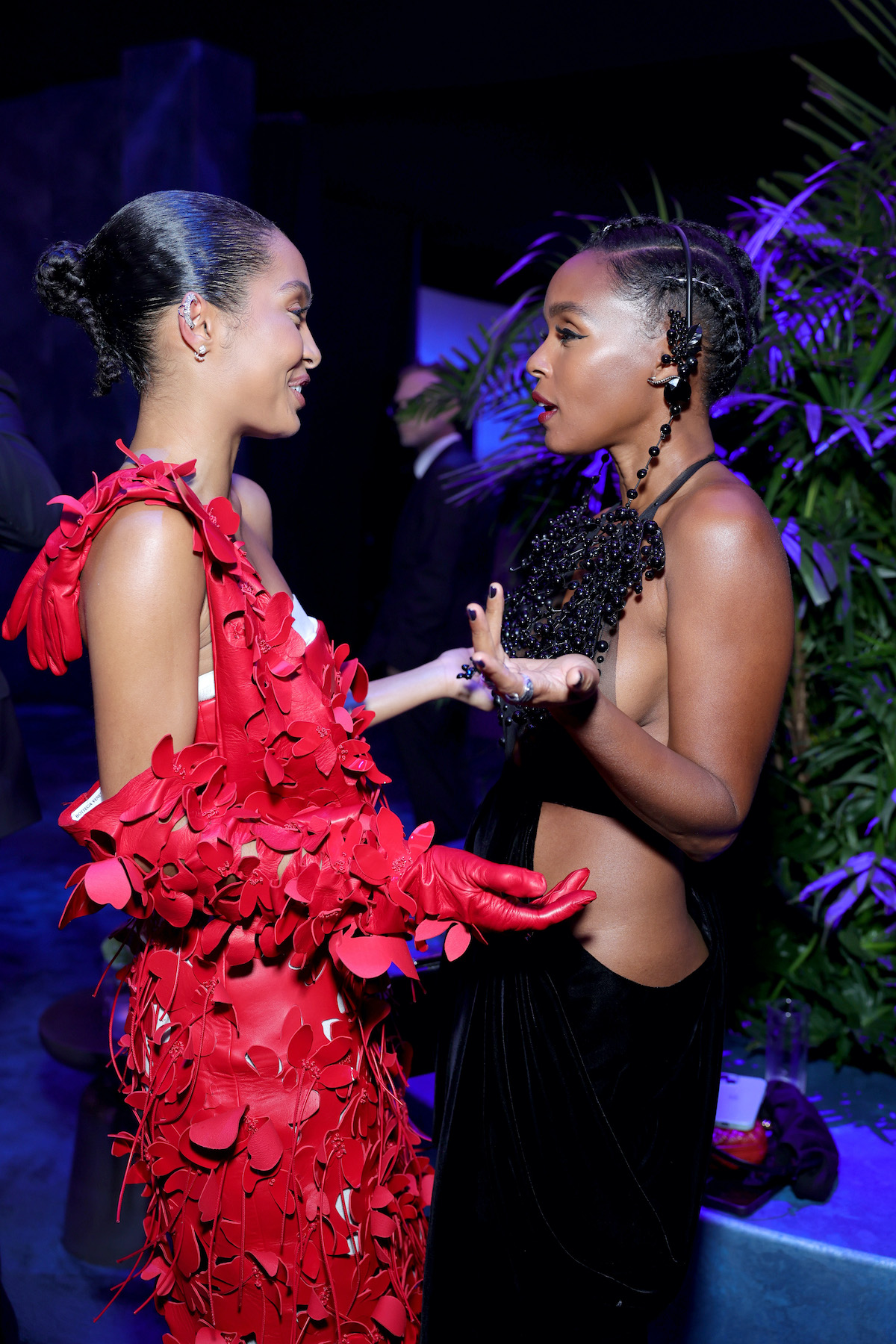 Yara Shahidi and Janelle Monae 2023 Vanity Fair Oscars Party