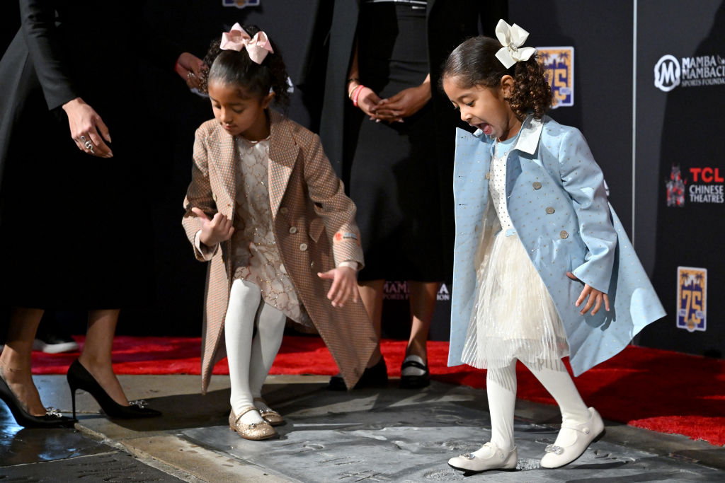 Kobe Bryant's Hand And Foot Prints Placed At TCL Chinese Theatre Forecourt