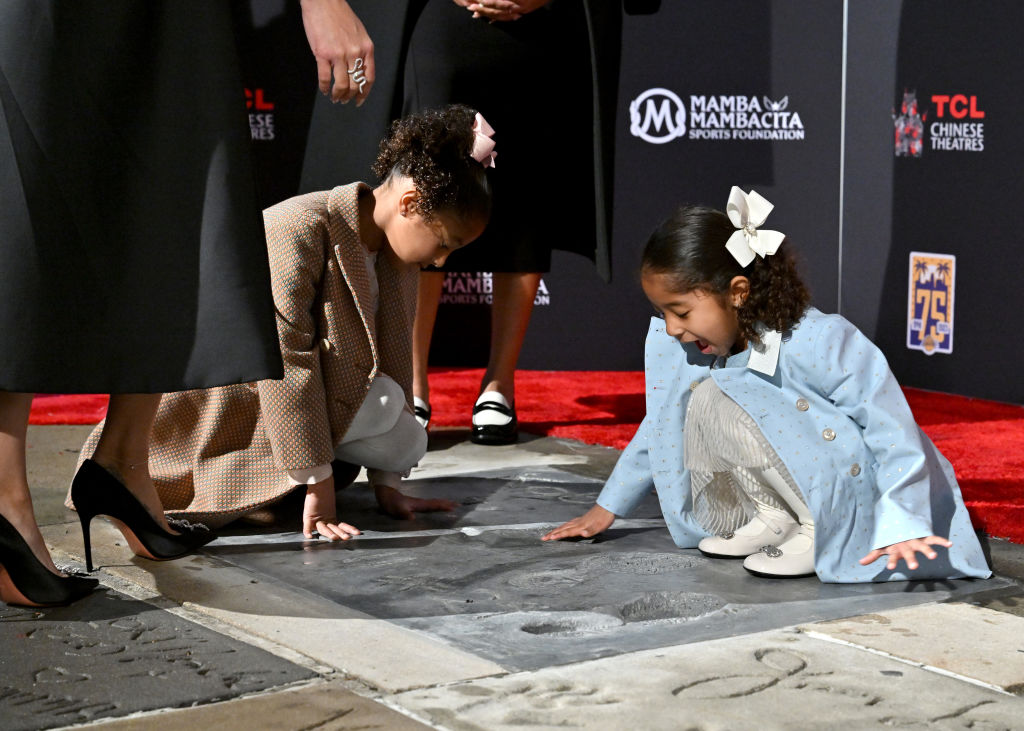 Kobe Bryant's Hand And Foot Prints Placed At TCL Chinese Theatre Forecourt