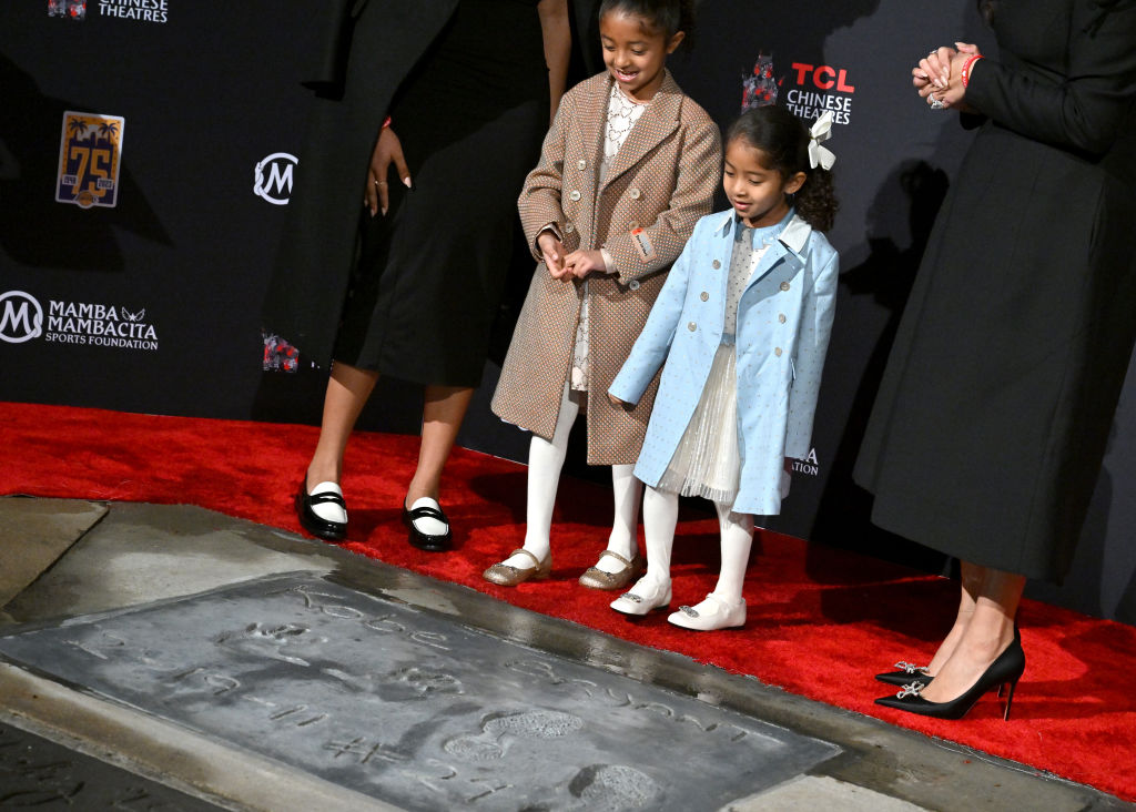 Kobe Bryant's Hand And Foot Prints Placed At TCL Chinese Theatre Forecourt