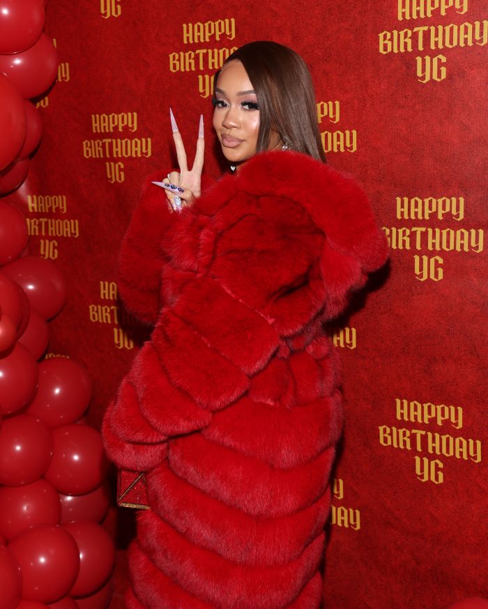 YG Hosts All Red Upscale Birthday Celebration at Melrose Place