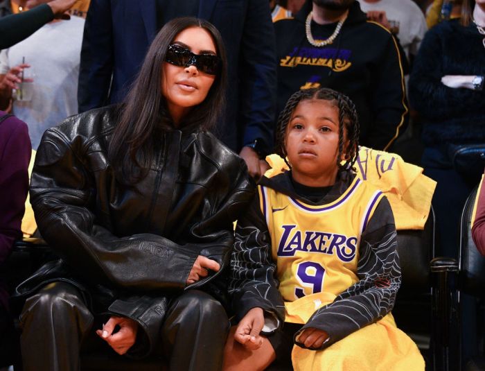 Celebrities At The Los Angeles Lakers Game