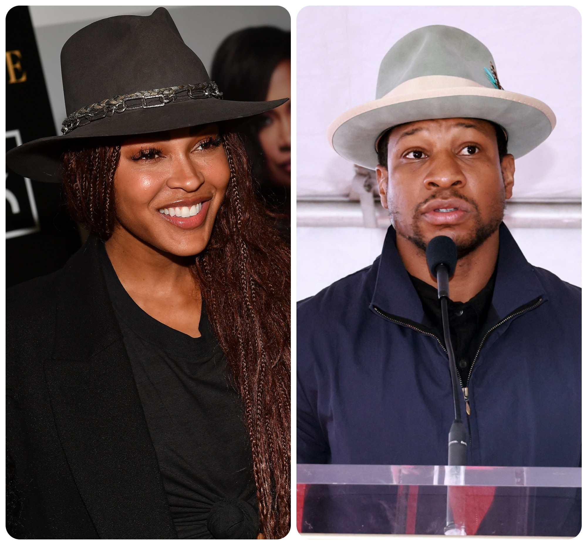 meagan good x jonathan majors