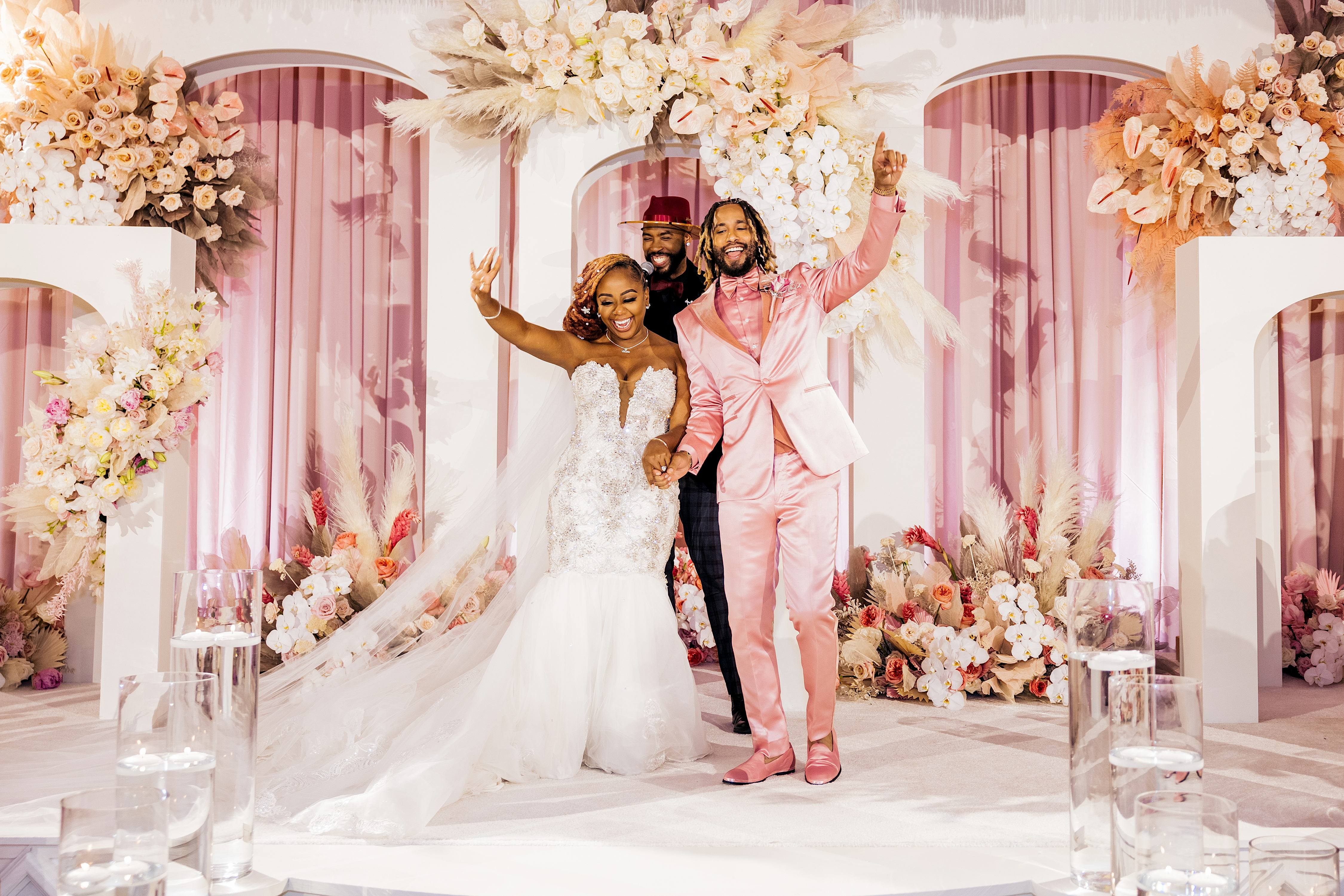 Pinky Cole and Derrick Hayes wedding photos