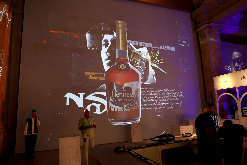 Hennessy & Nas Celebrate Hip Hop’s 50th Anniversary With A Collaborative Limited Edition Bottle in New York City on July 20, 2023