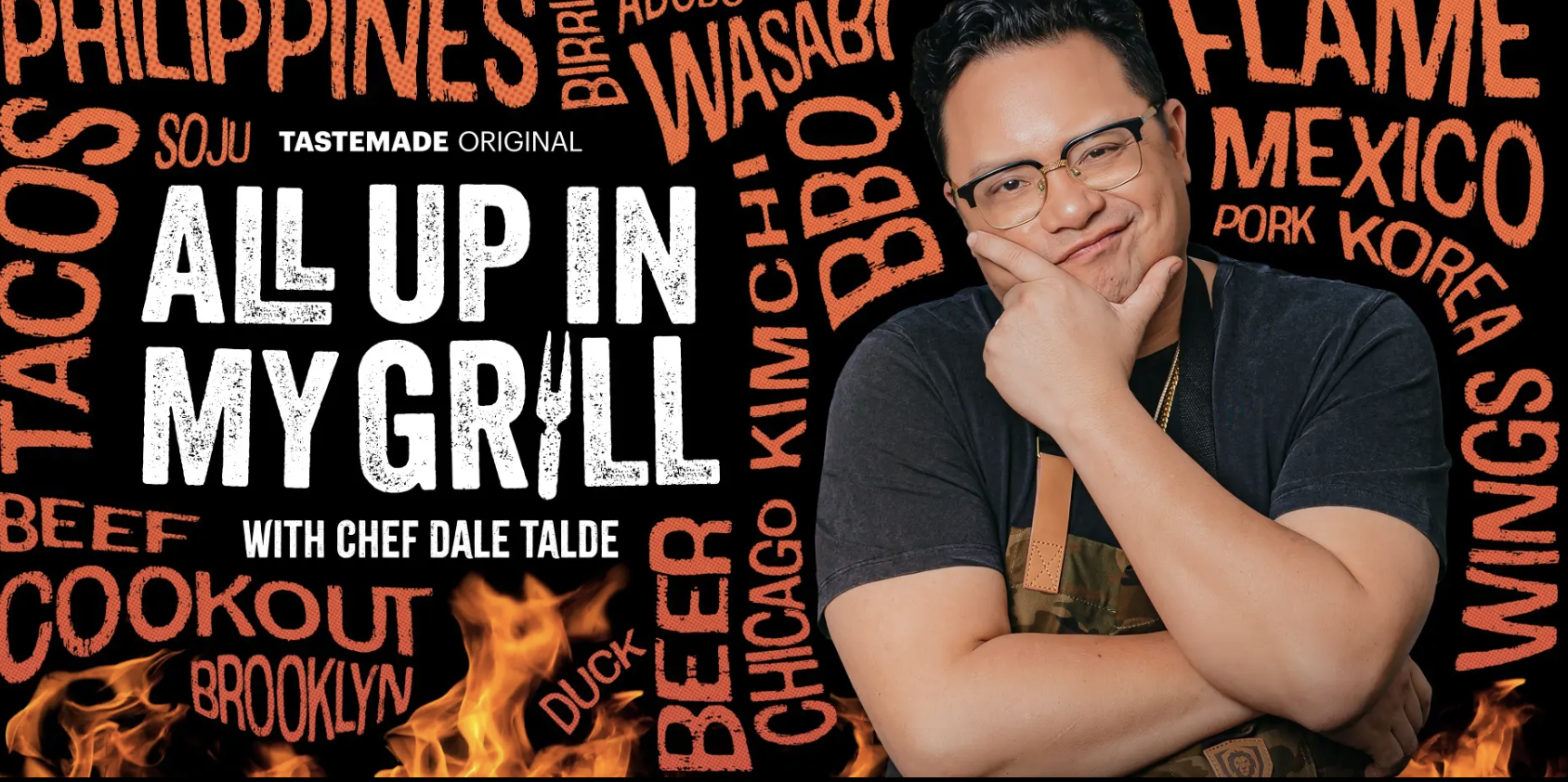 Season 3 Key Art for Tastemade's All Up In My Grill with Chef Dale Talde