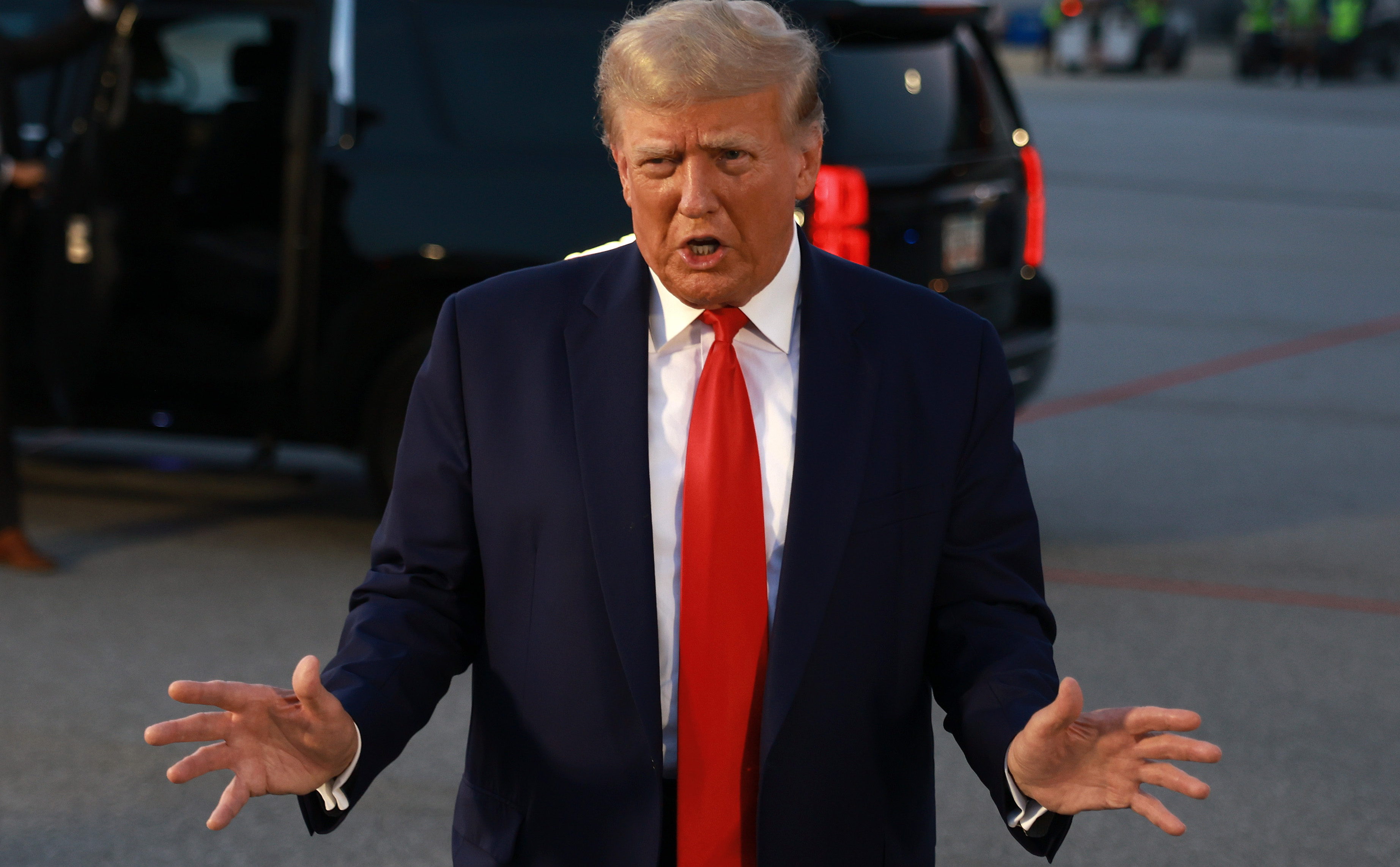 Former President Donald Trump Surrenders To Fulton County Jail In Election Case