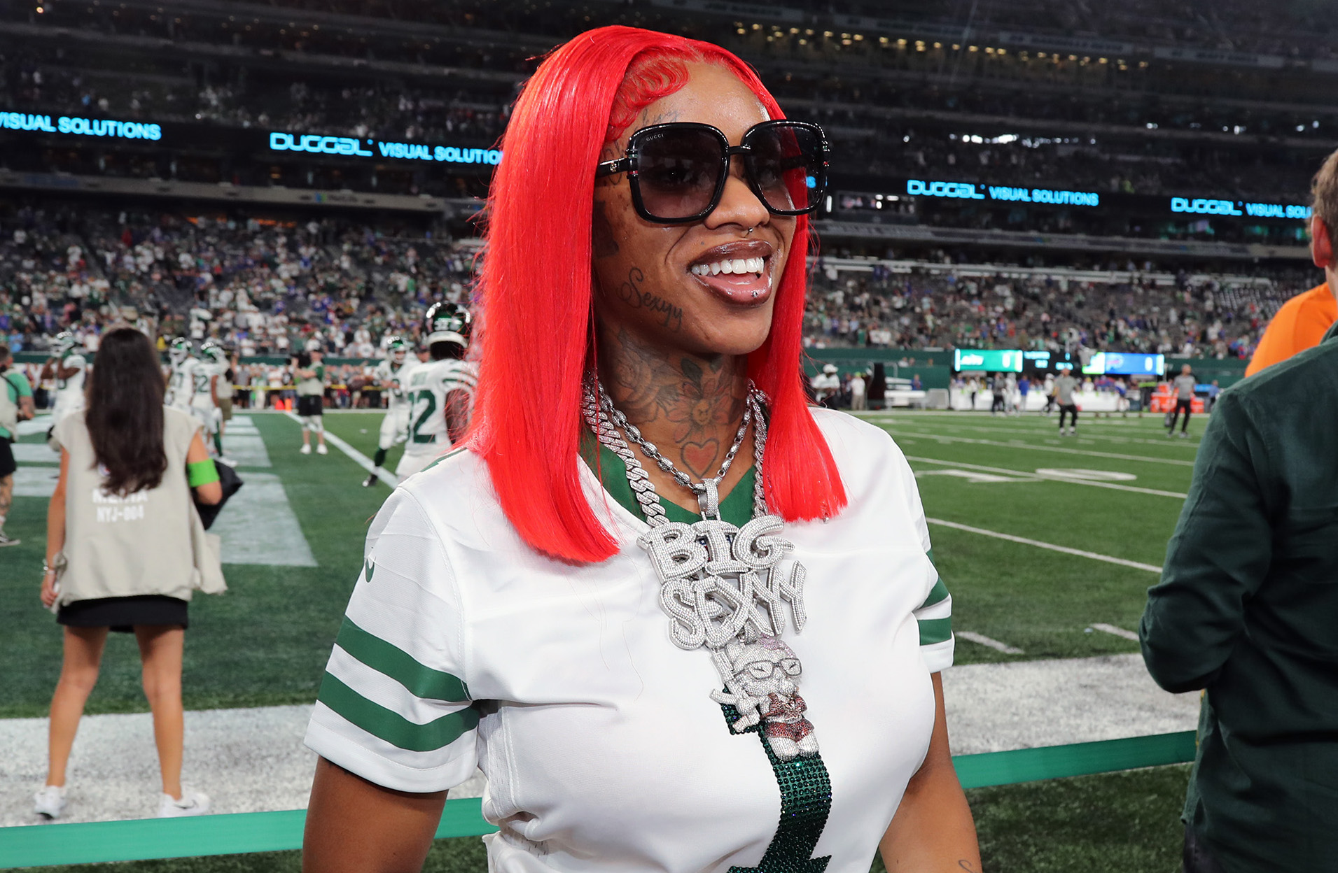 Celebrities Attend The Buffalo Bills Vs New York Jets Game