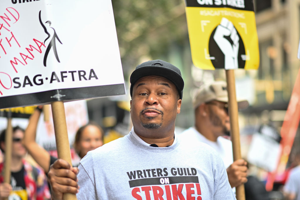 Roy Wood Jr. - SAG-AFTRA Members Maintain Picket Lines Across New York City During Strike