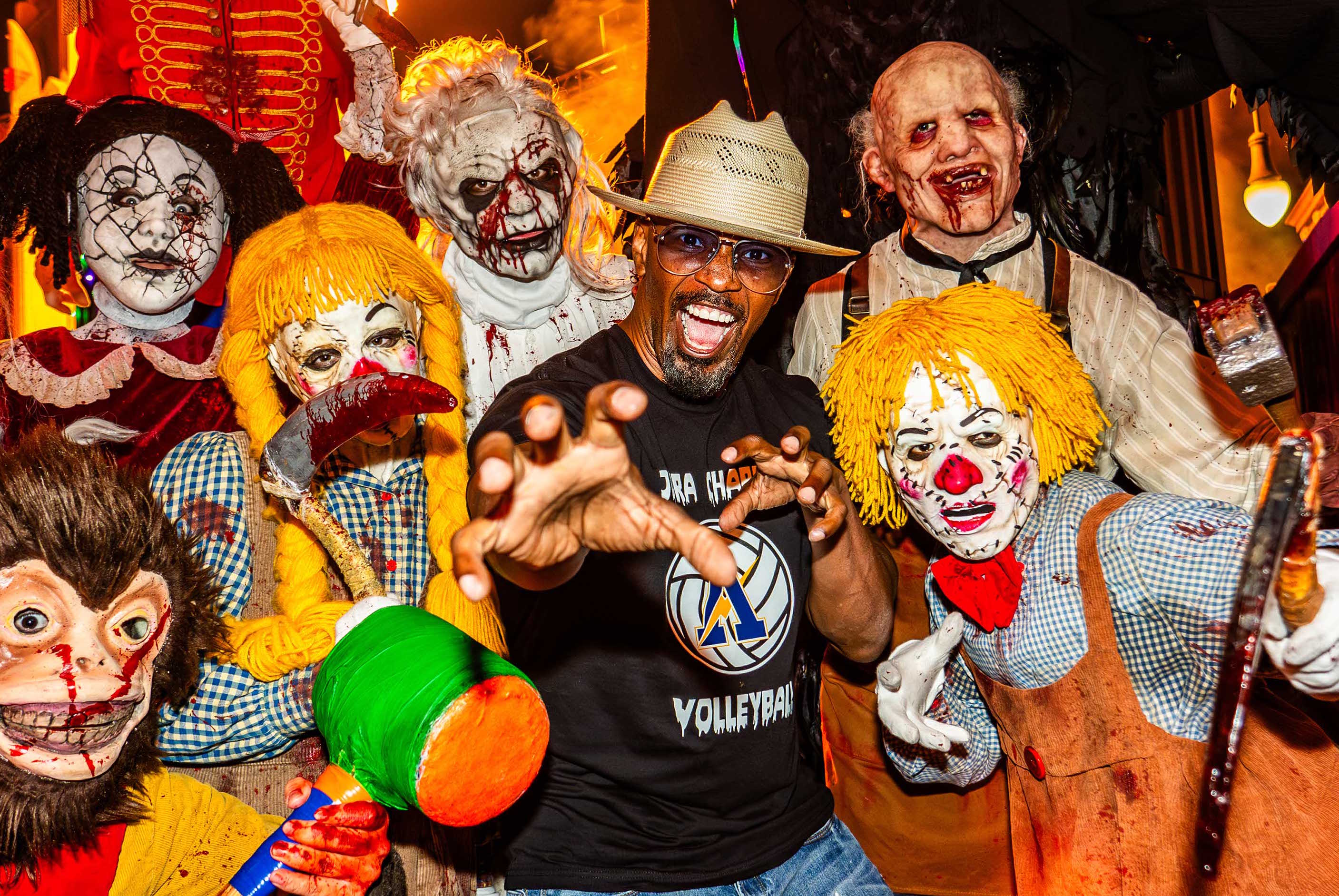Jamie Foxx at Hollywood Horror Nights