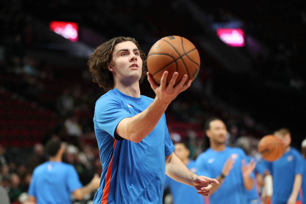 Josh Giddey - Oklahoma City Thunder v Portland Trail Blazers