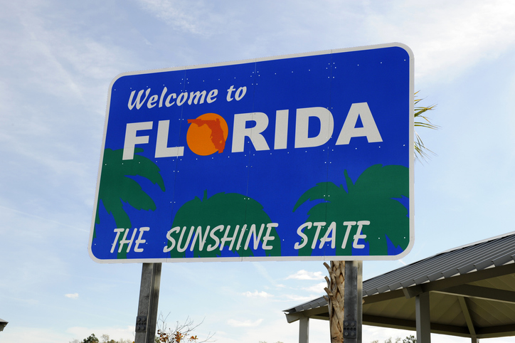 Florida Welcome sign