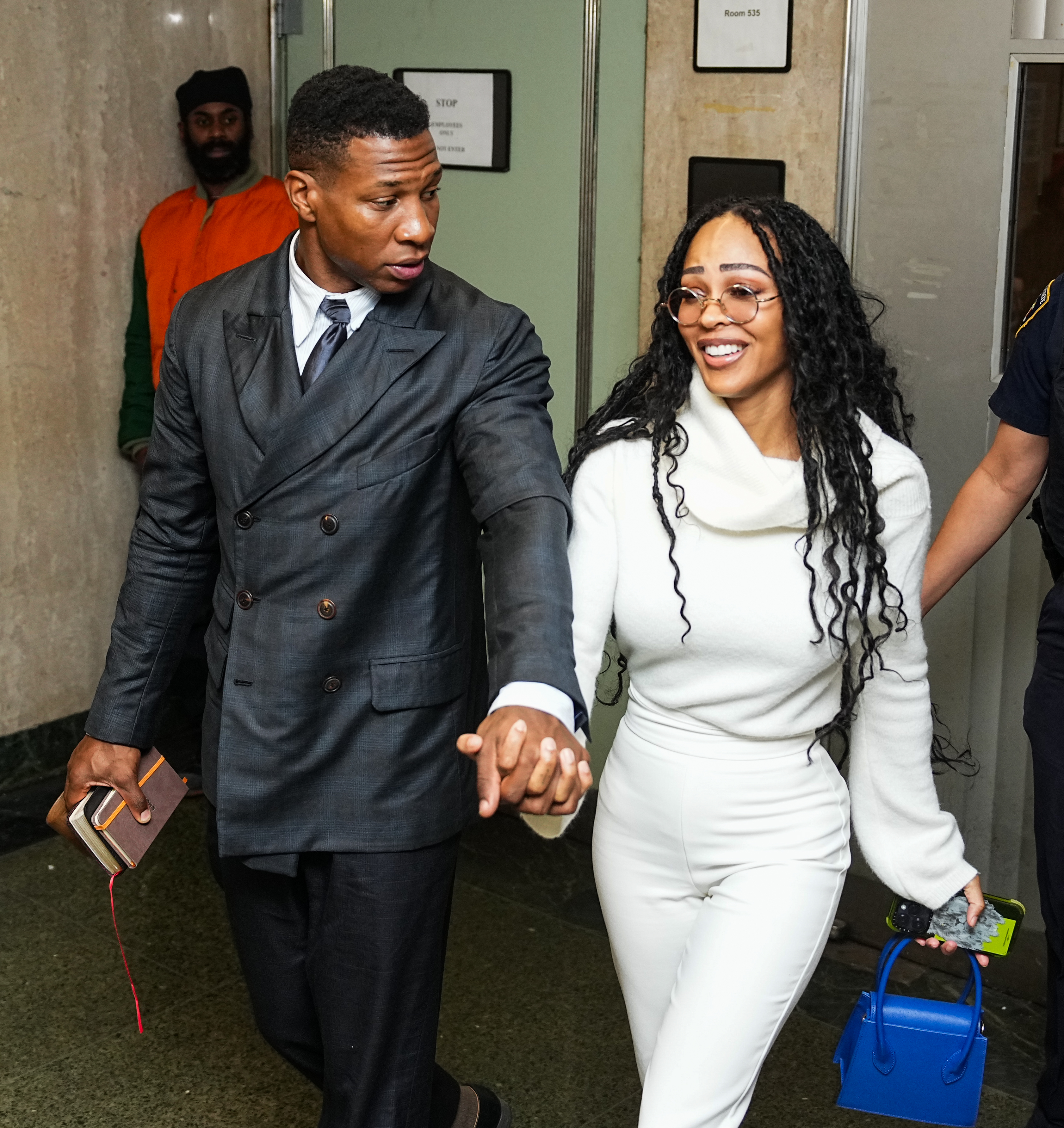 Actor Jonathan Majors Arrives At Court For Closing Arguments In Domestic Violence Trial