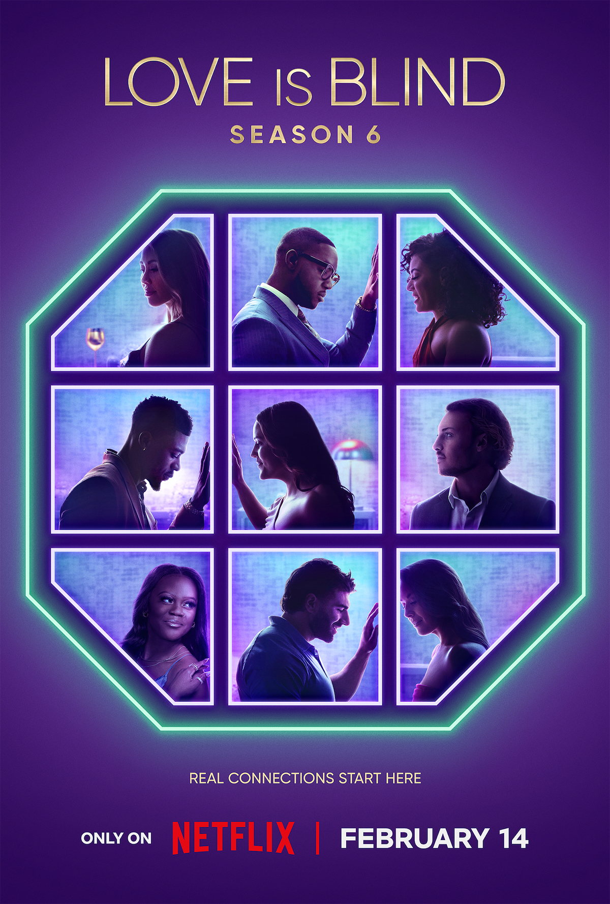 Love Is Blind Season 6 Key Art and Portraits