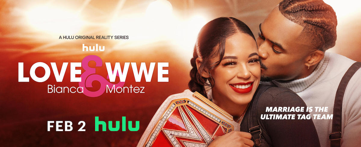 'Love & WWE: Bianca & Montez' key art and episodic stills
