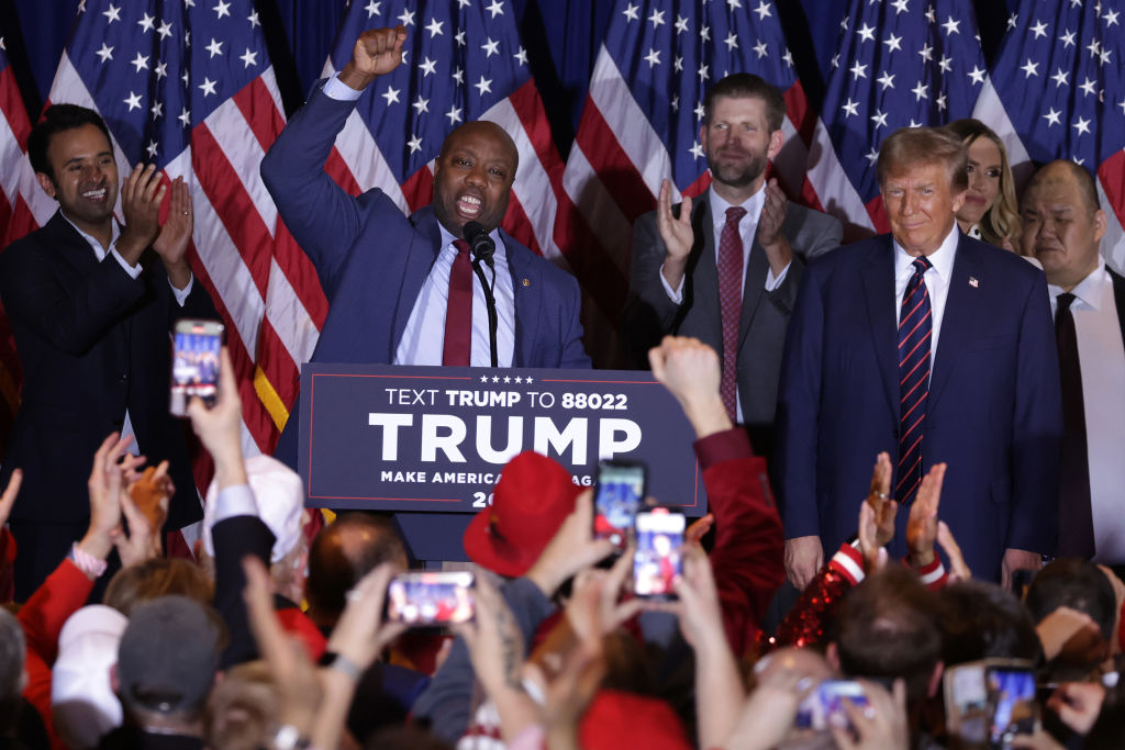 Donald Trump Holds New Hampshire Primary Night Event In Nashua, New Hampshire
