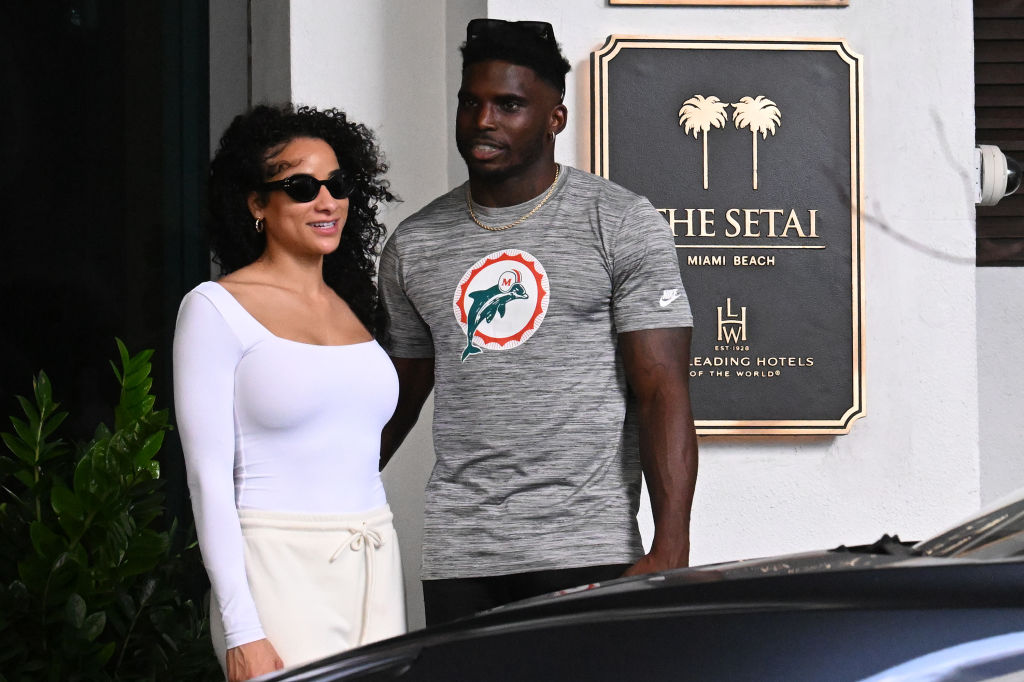 Tyreek Hill- Celebrity Sightings In Miami Beach - January 28, 2024
