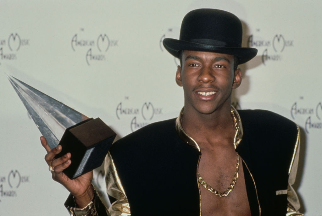 Bobby Brown Holding American Music Award