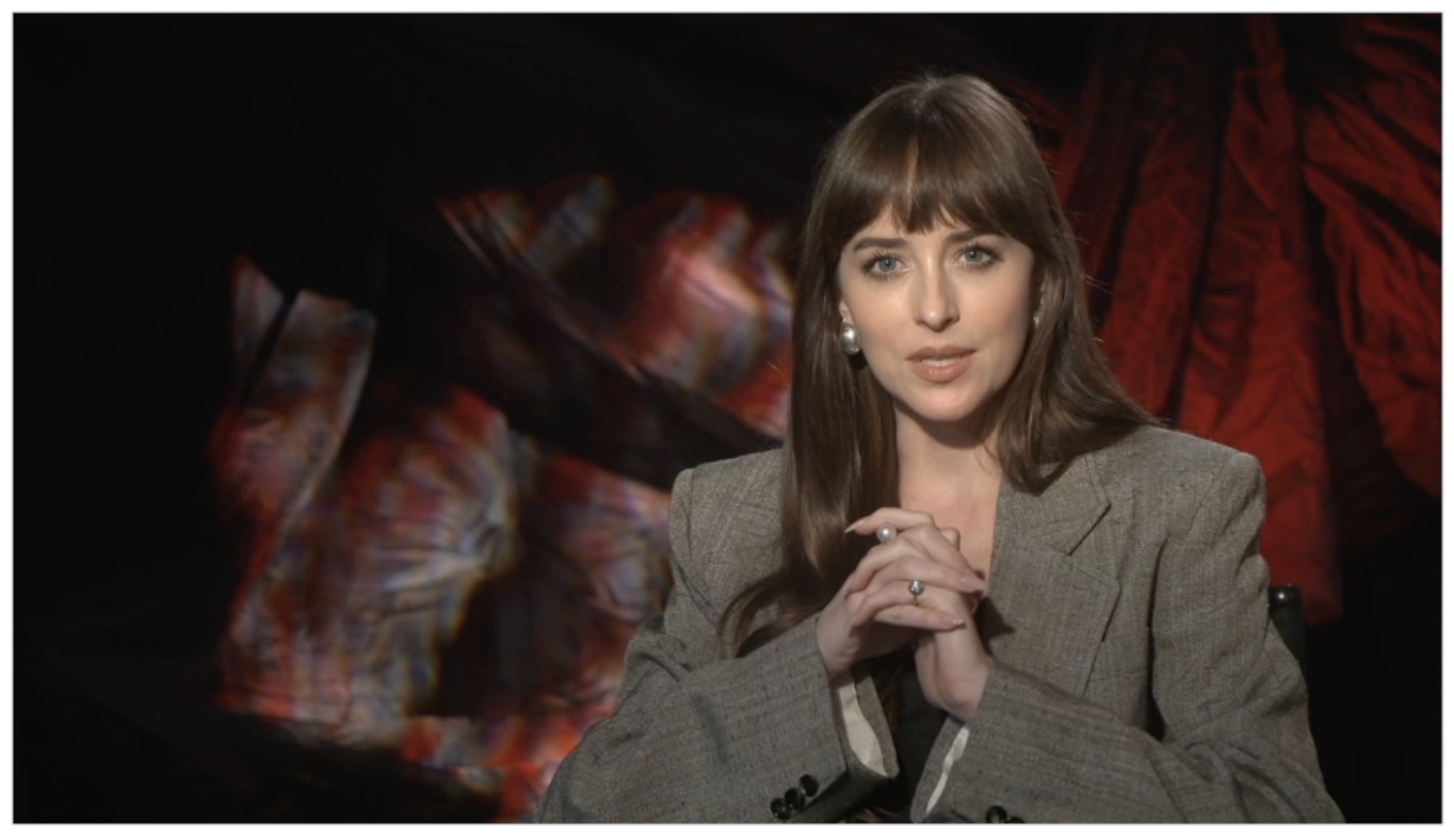 Madame Web junket interview screengrab