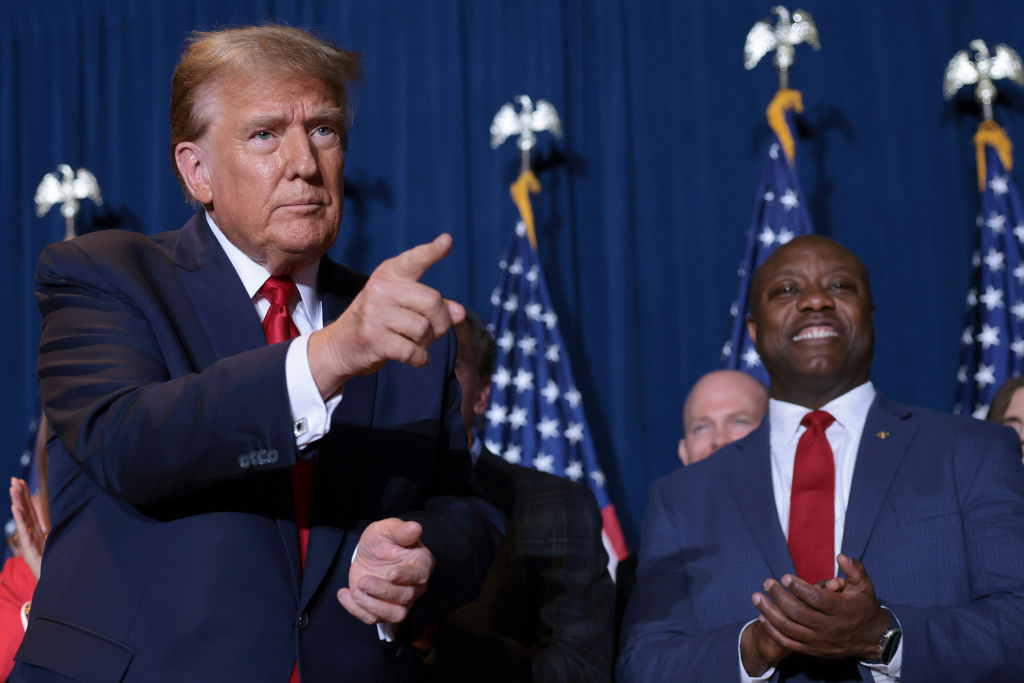 Donald Trump Holds Primary Night Event In Columbia, SC