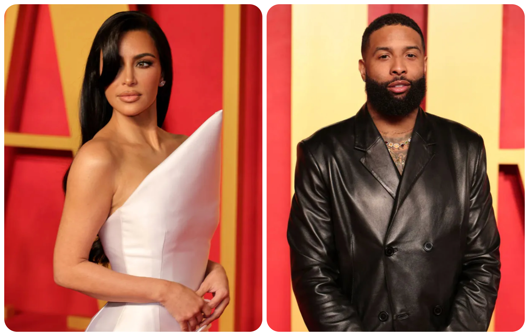 Kim Kardashian and Odell Beckham Jr.