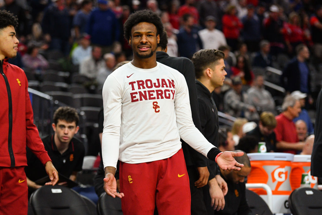 Bronny - COLLEGE BASKETBALL: MAR 14 Pac-12 Tournament - USC vs Arizon