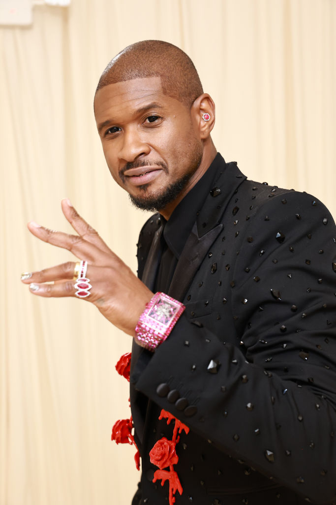 Usher attends The 2024 Met Gala Celebrating "Sleeping Beauties: Reawakening Fashion" - Departures