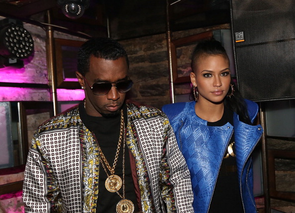 Cassie and Diddy attend Cassie's RockAByeBaby Release Party