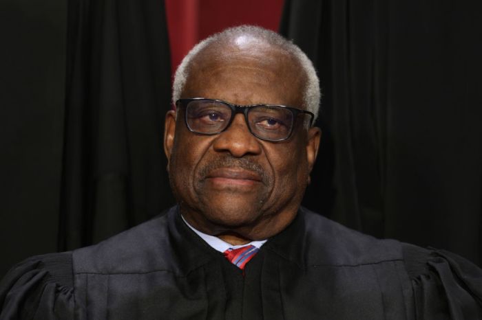 Clearence Thomas and the U.S. Supreme Court Poses For Official Group Photo