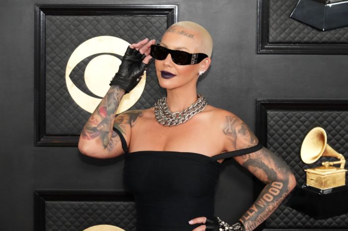 Amber Rose attendds 65th GRAMMY Awards - Arrivals