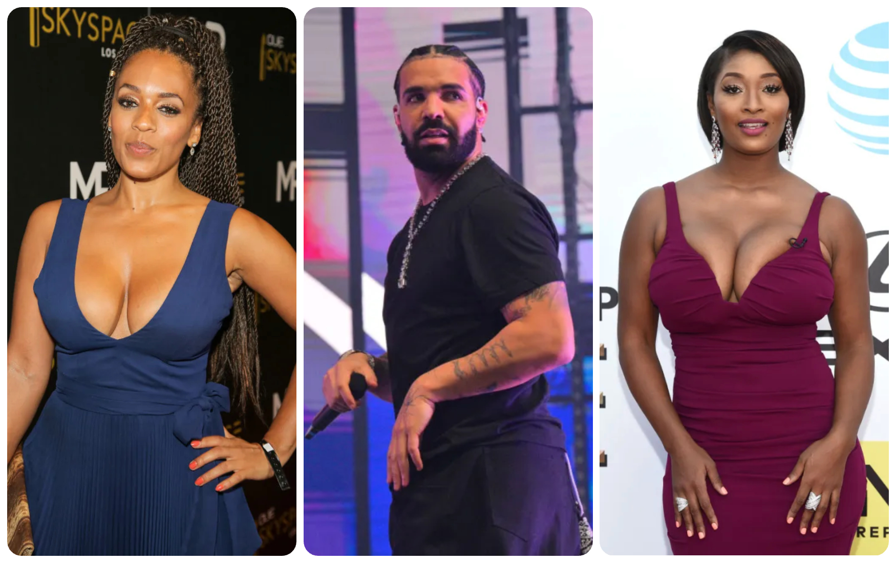 Toccara Jones, Drake, and Melyssa Ford