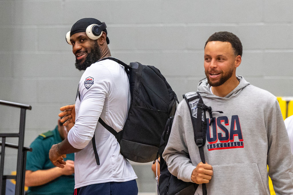 USA Men's Olympic Basketball Team Training.