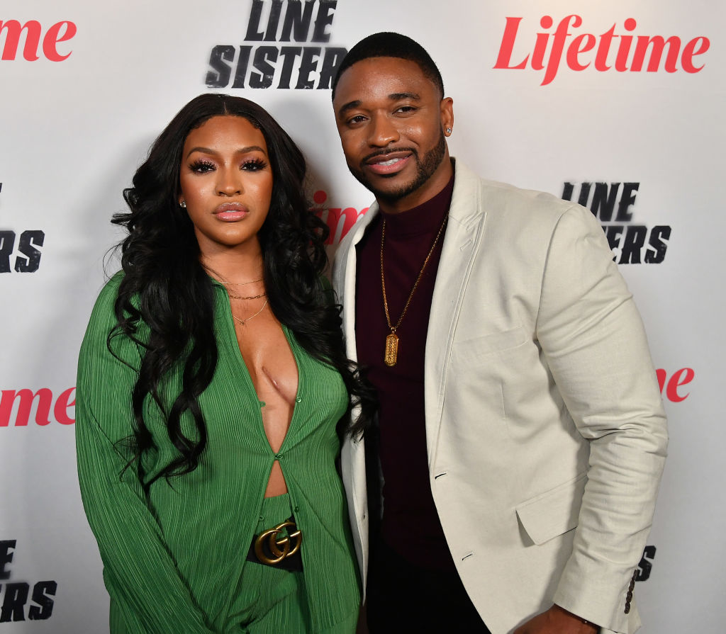Drew Sidora and Ralph Pittman attend Lifetime's "Line Sisters" Atlanta Screening