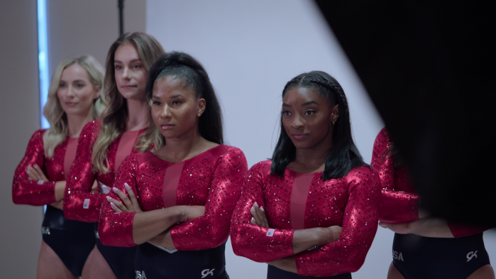 Simone Biles Rising production still