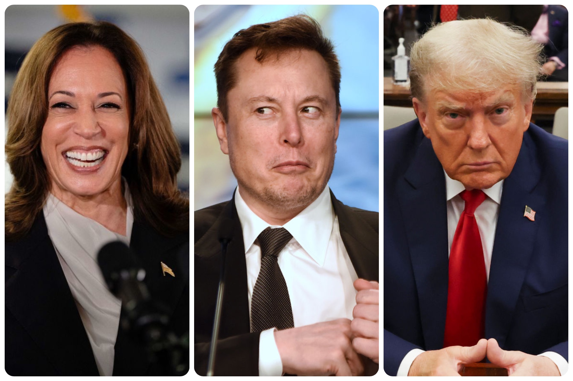 Kamala Harris x Elon Musk x Donald Trump