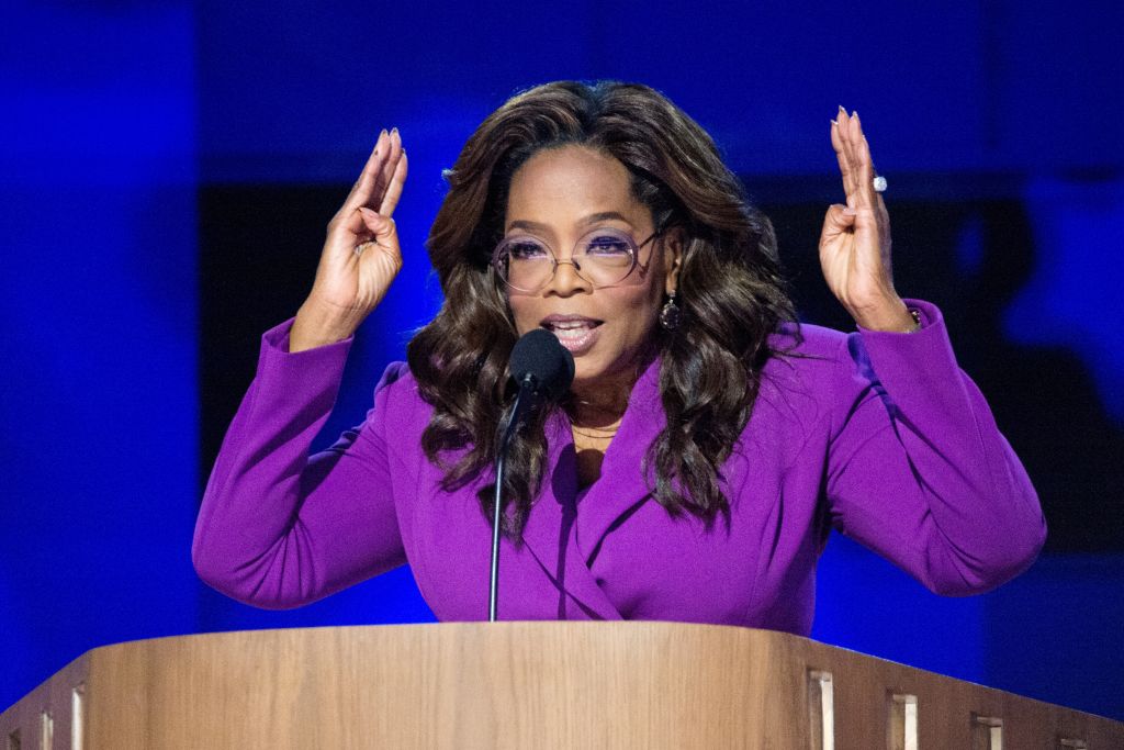 Democratic National Convention (DNC) 2024 - Day Three - Oprah Winfrey, J.D. Vance, Cat Lady, Chicago, Donald Trump