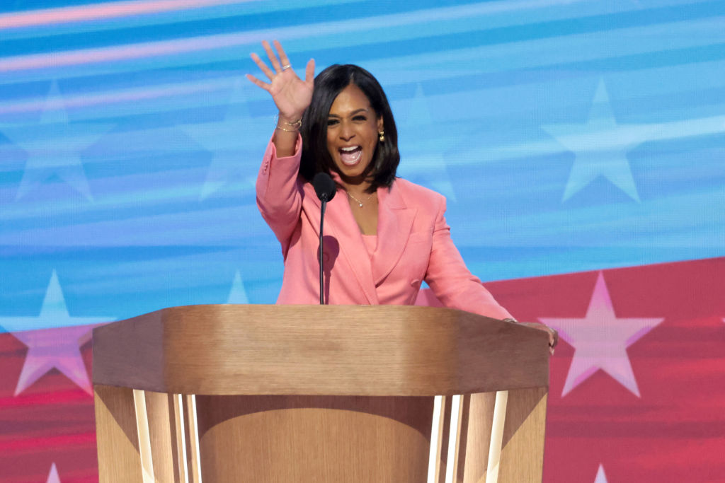 2024 DNC in Chicago, Maya Harris, Kamala Harris, Tony West, Rally DNC,