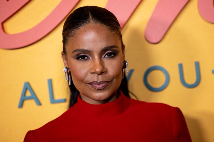 Sanaa Lathan attends red carpet premiere of The Supremes at Earl's All-You-Can-Eat US-ENTERTAINMENT-FILM
