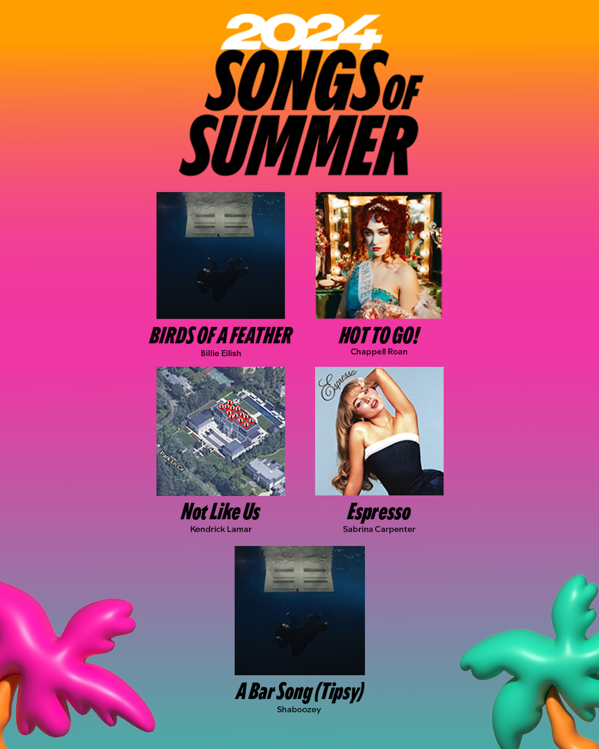 Spotify's 2024 Songs of Summer Assets
