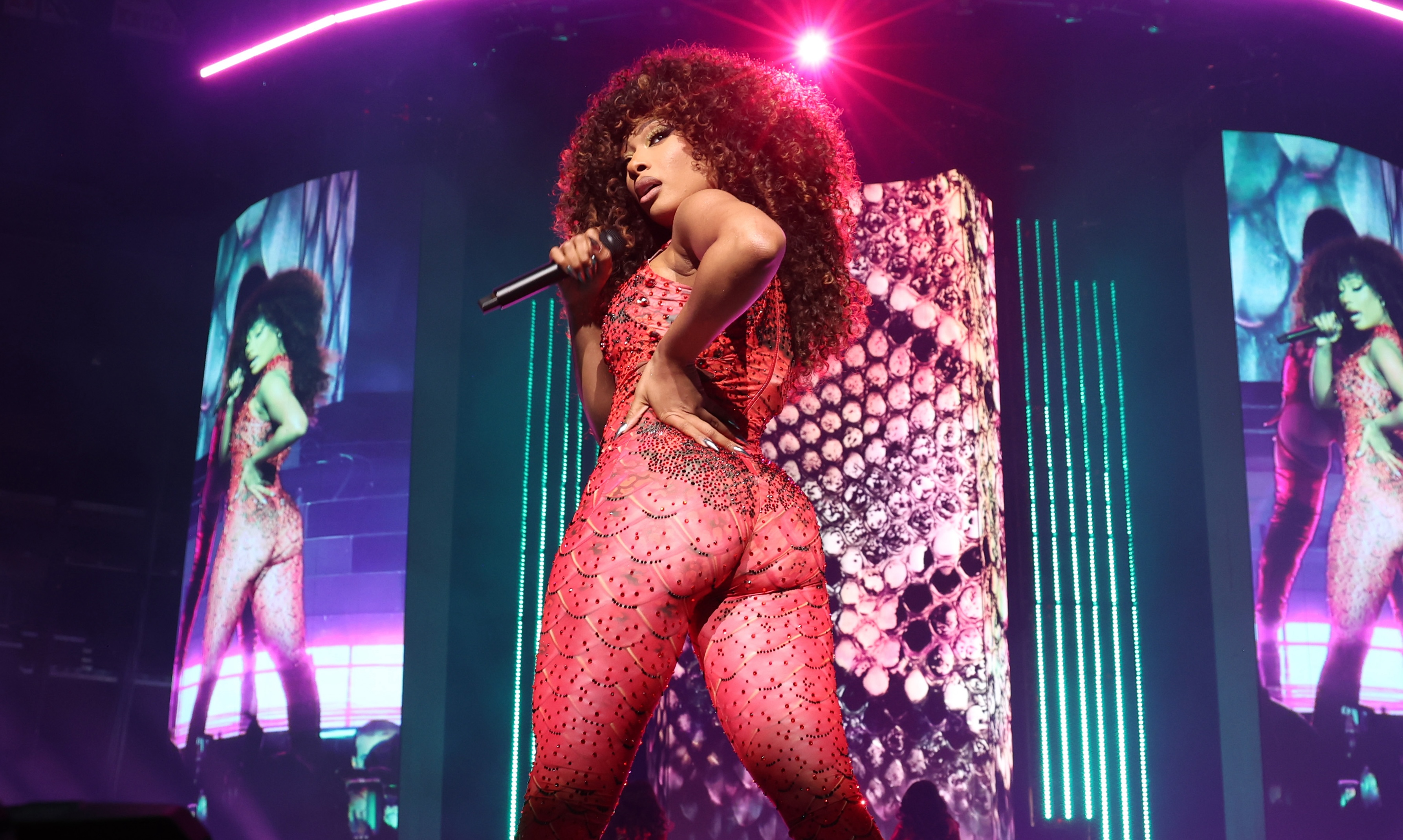 Megan Thee Stallion Performs During The Hot Girl Summer Tour At Madison Square Garden In New York City