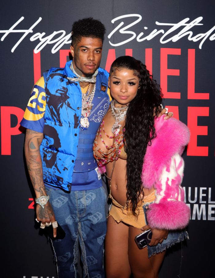 Blueface & Chrisean Rock attend Zeus Network Presents Lemuel Plummer's Birthday Celebration Hosted By French Montana