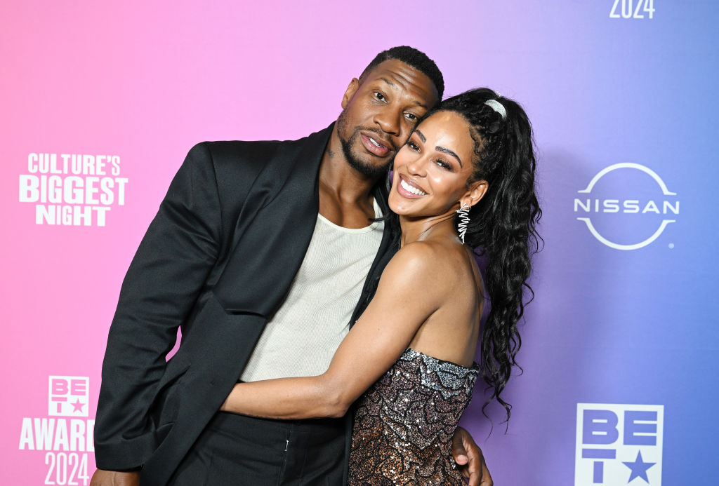 Jonathan Majors and Meagan Good attend 2024 BET Awards - Press Room