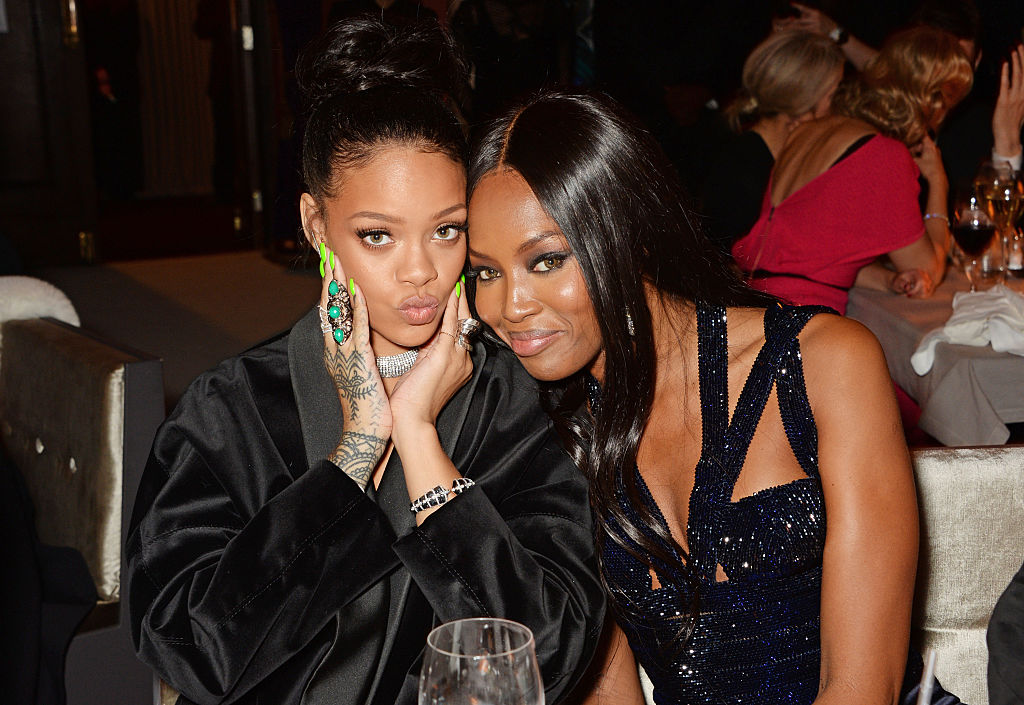 Rihanna and Naomi Campbell attend British Fashion Awards - Inside Dinner
